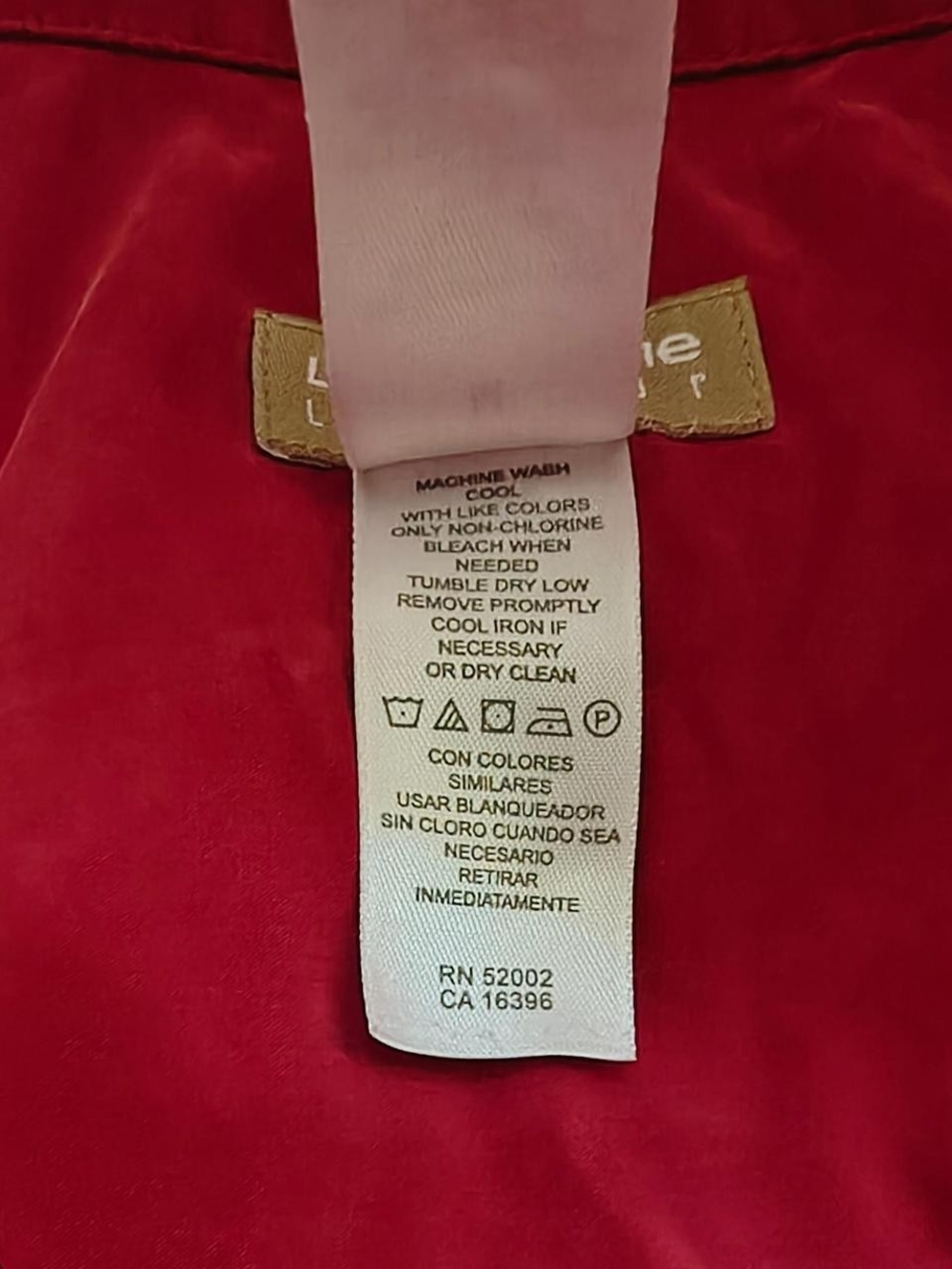 Liz Claiborne Womens Button-Down Shirt in Berry - Picture 4 of 5